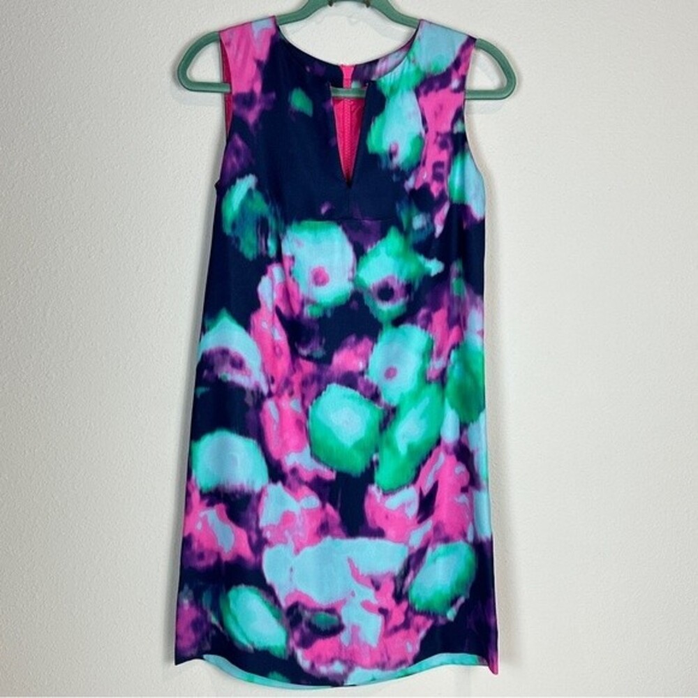 Kate Spade Keri Simply Cinema Abstract Watercolor Sleeveless Shift Dress 2
